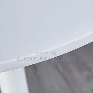 Dining Tables: Round Dining Table With Metal Pedestal White