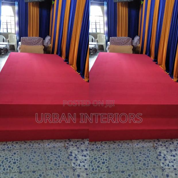 Red Altar Church Carpets 4mm Thick 4m Wide