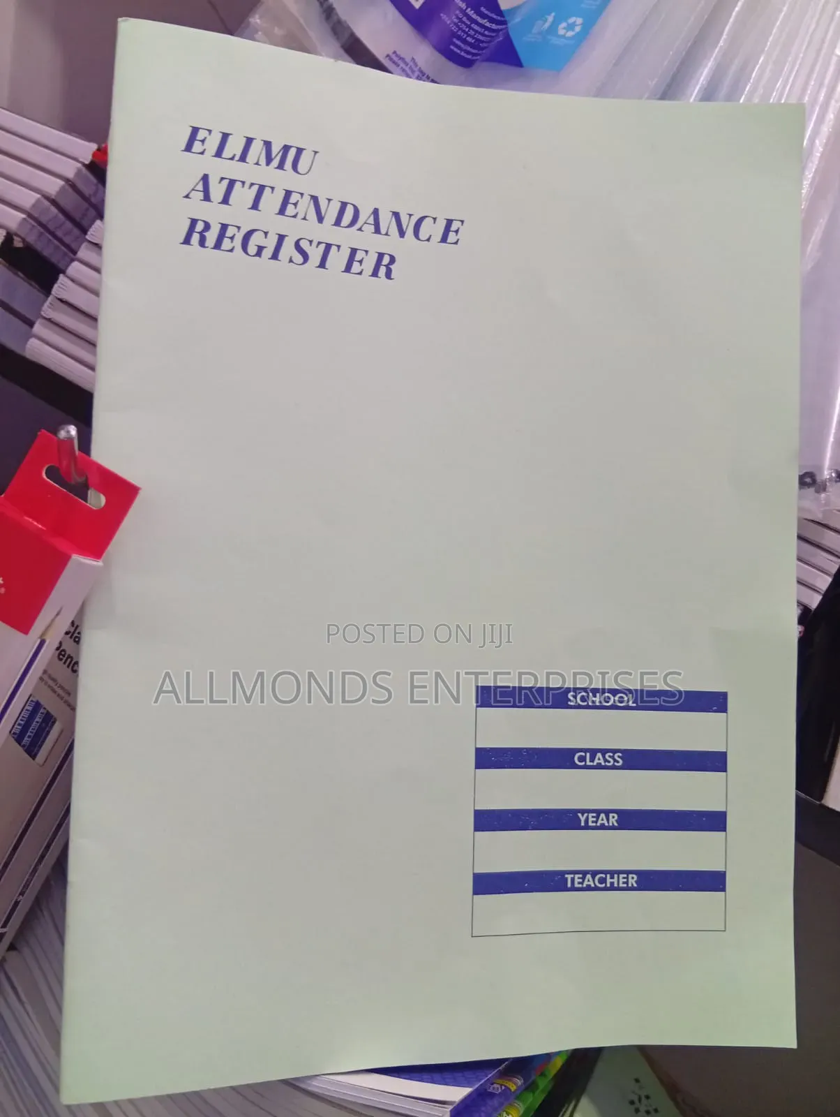 Elimu Attendance Register- A4 Size