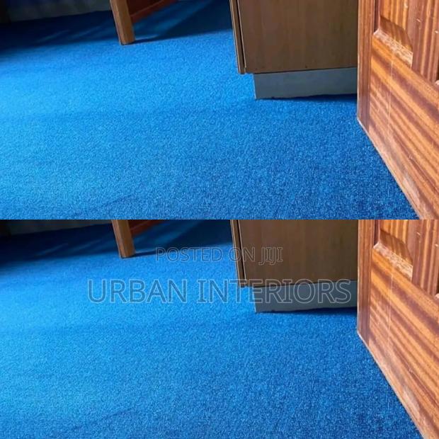Office Carpets. Wall to Wall Bluish Carpets