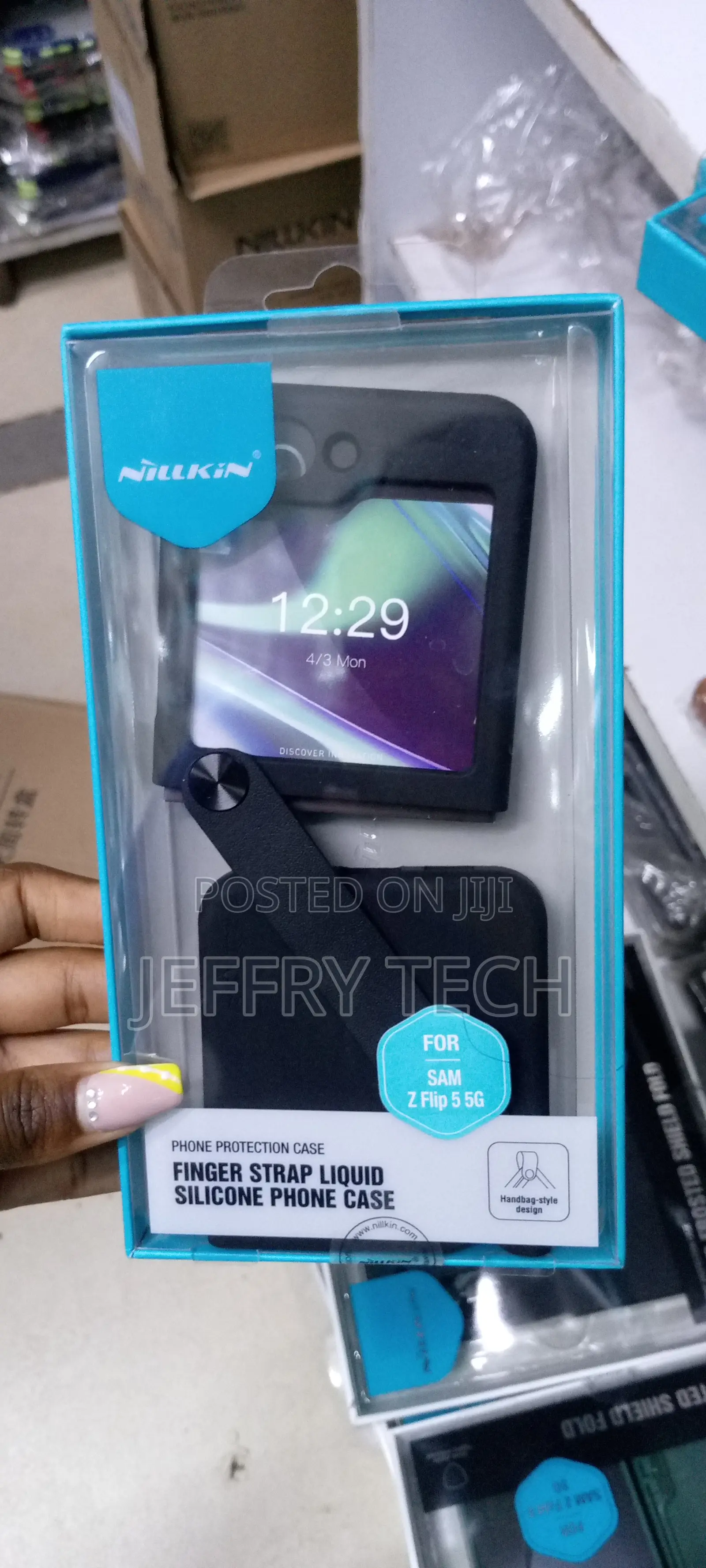 Nillkin for Samsung Galaxy Z Flip 5 Case With Finger Strap