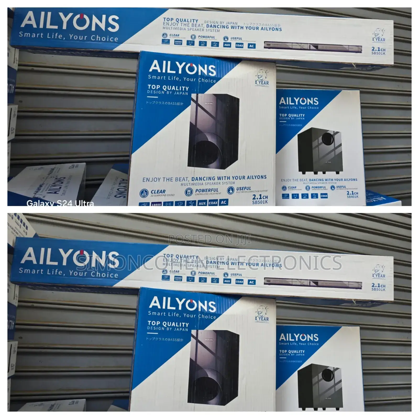 2.1ch Ailyons Sb501k Soundbar Multimedia Speaker System