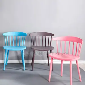 Home Chairs: Plastic Scandinavian Armless Dining Chair