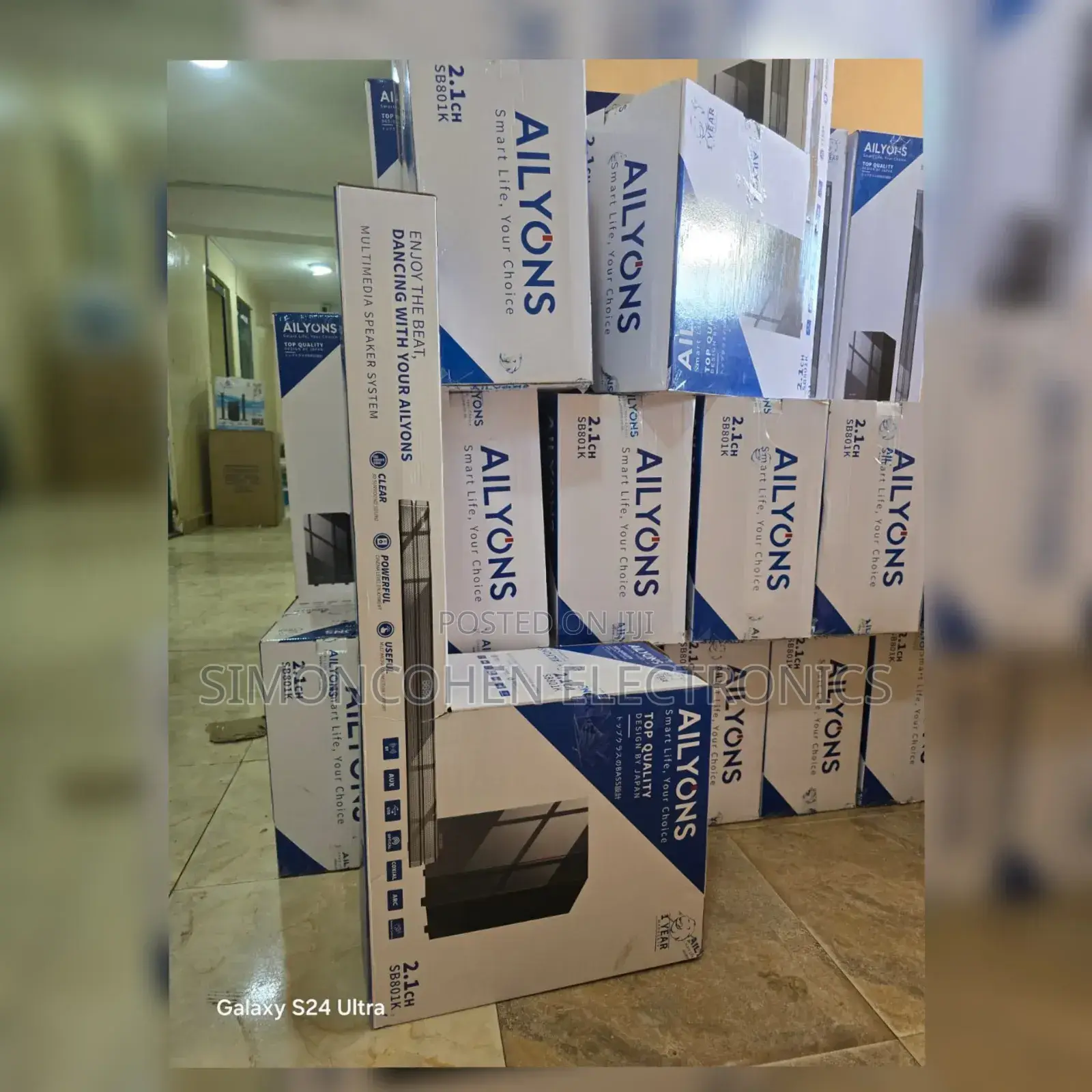 2.1ch Sb801k Ailyons Big Soundbar Multimedia Speaker System