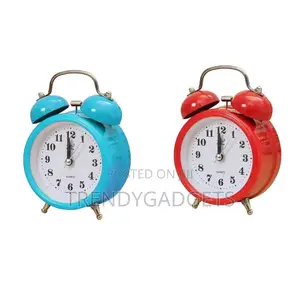 Classic Silent Double Bell Alarm Clock Quartz