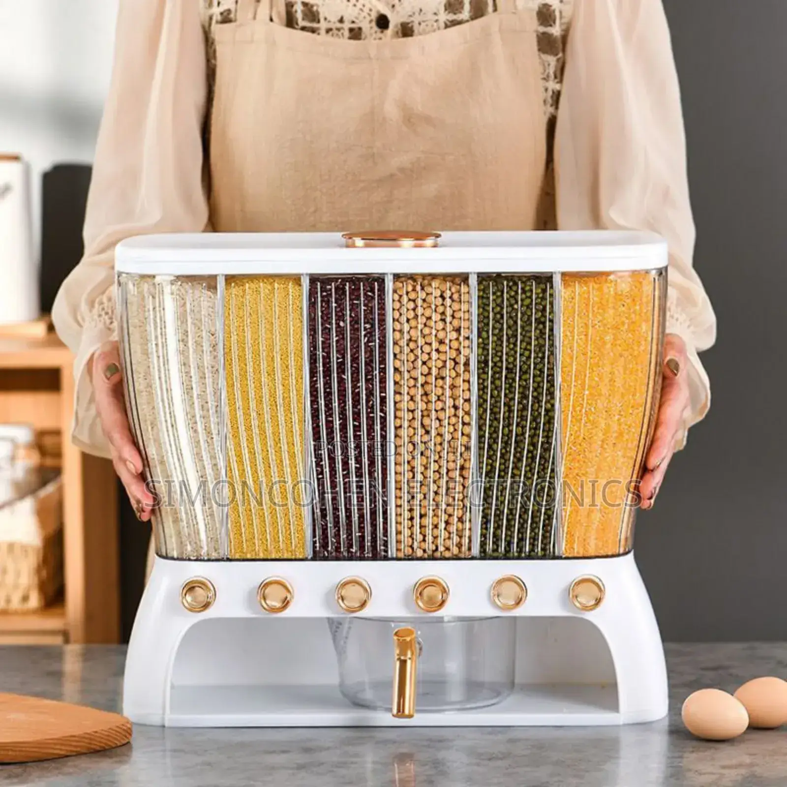 6 Compartments Cereal Dispenser