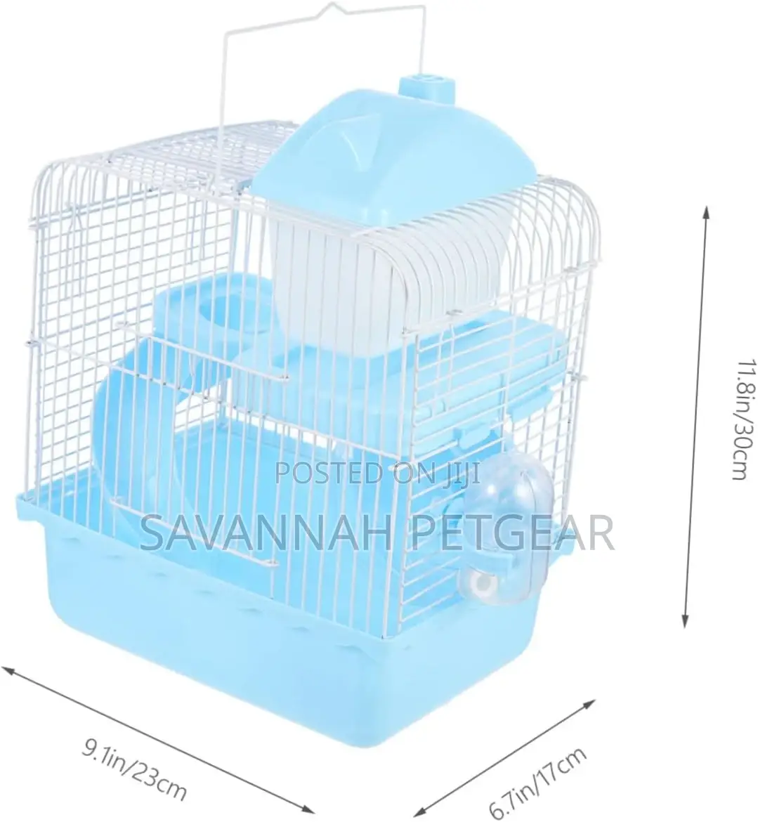 Hamster Castle Double-Deck Rat Cage Rat Nest - (30x23x18cm)