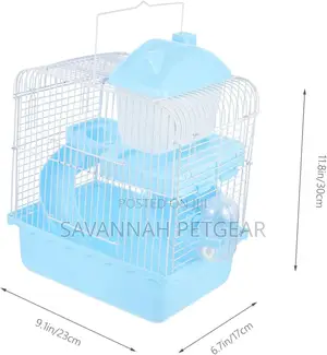 Hamster Castle Double-Deck Rat Cage Rat Nest - (30x23x18cm)