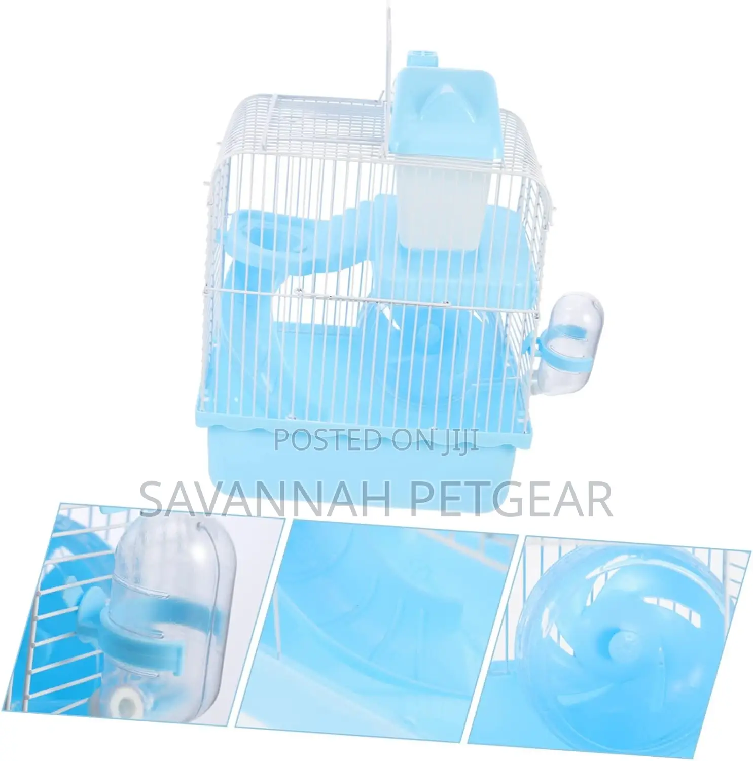 Hamster Castle Double-Deck Rat Cage Rat Nest - (30x23x18cm)