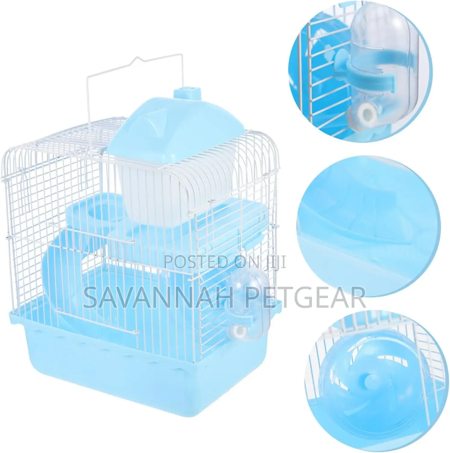 Hamster Castle Double-Deck Rat Cage Rat Nest - (30x23x18cm)