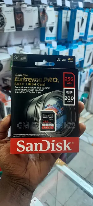 256gb Extreme Pro Uhs-I SDXC Memory Card (200mb/S)Available