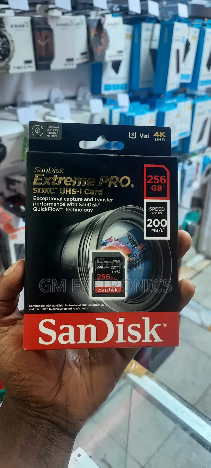 256gb Extreme Pro Uhs-I SDXC Memory Card (200mb/S)Available