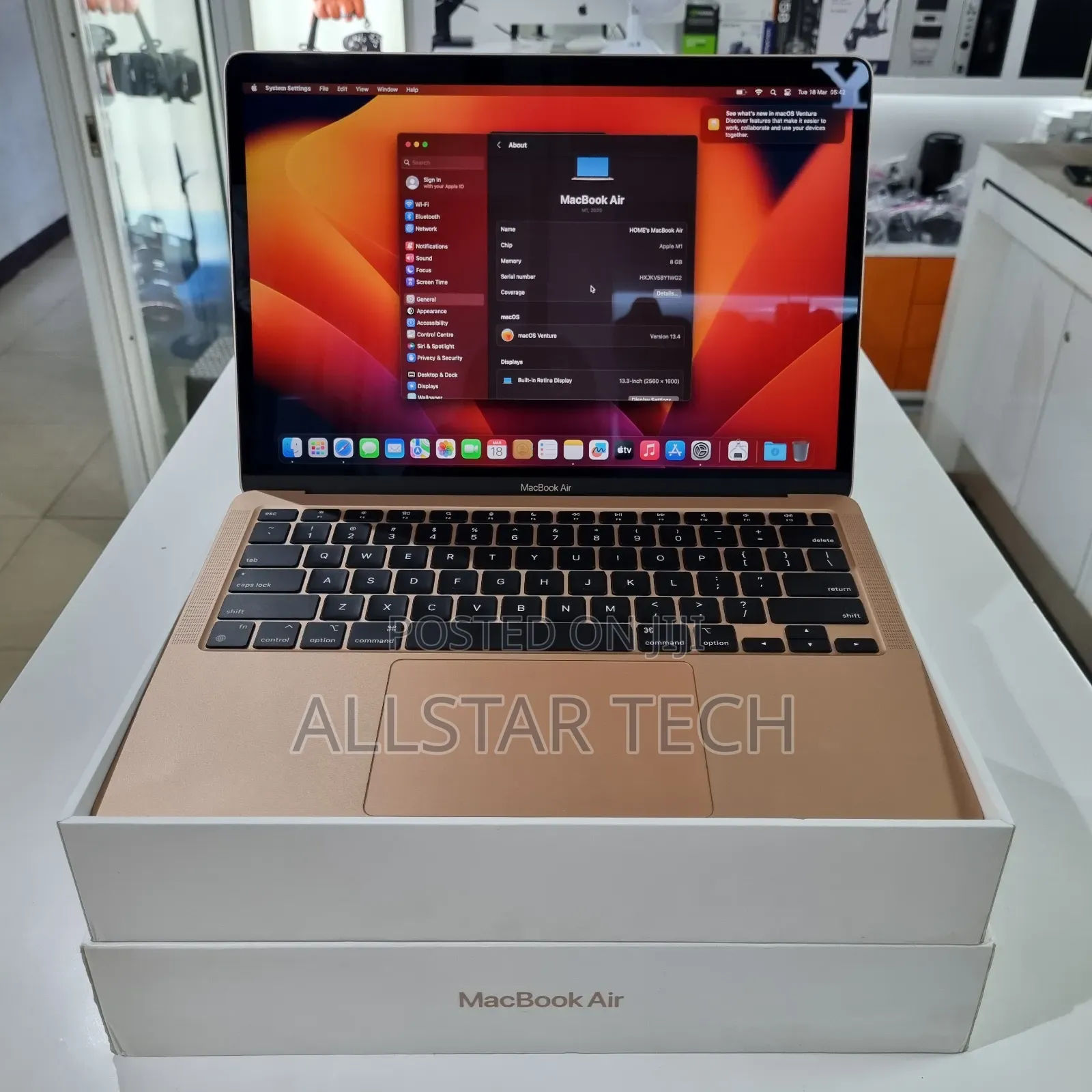 Laptop Apple MacBook Air 2020 M1 8GB Apple M1 SSD 256GB