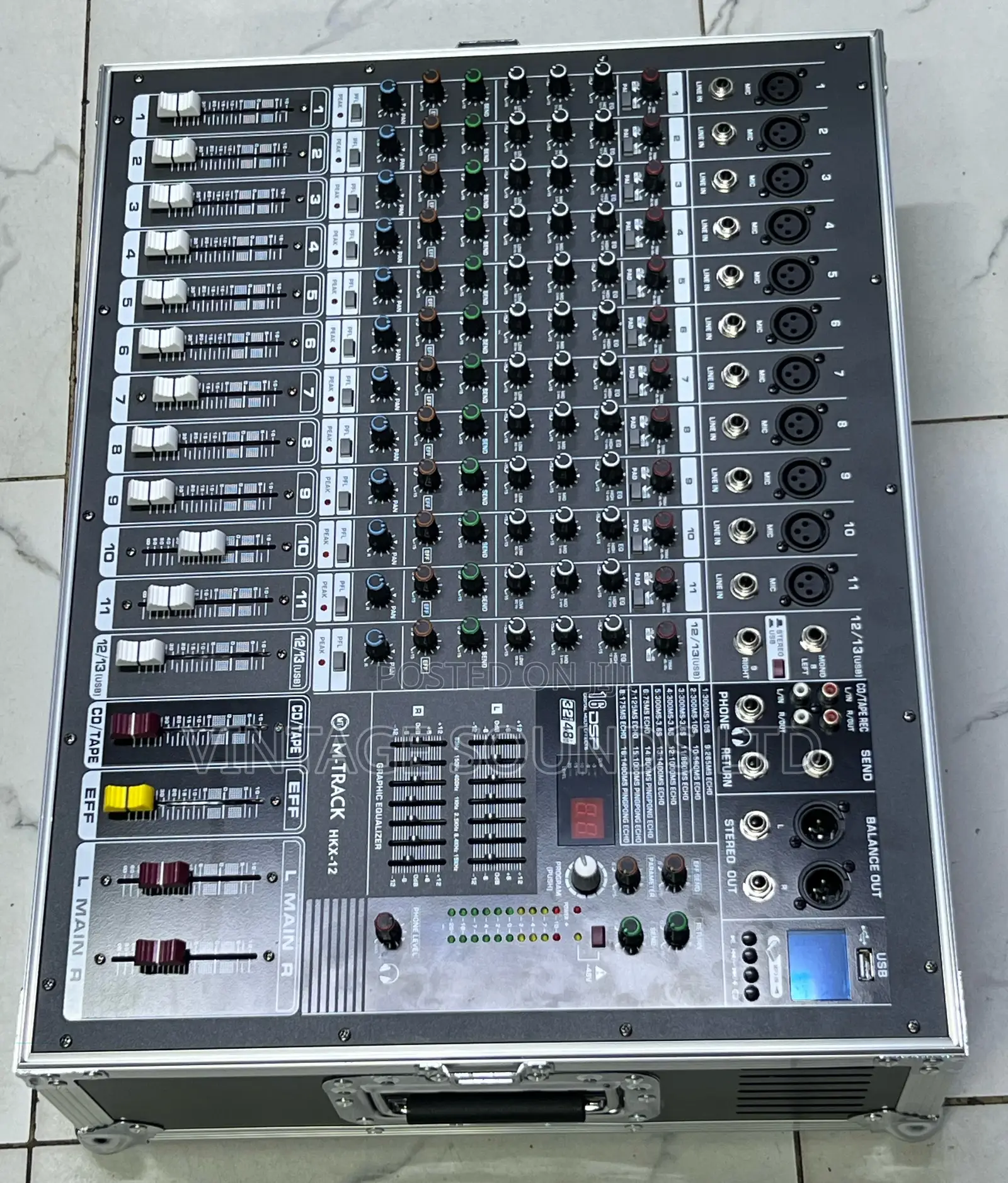 Mtrack HKX-12 Channels Usb Bluetooth Fli 