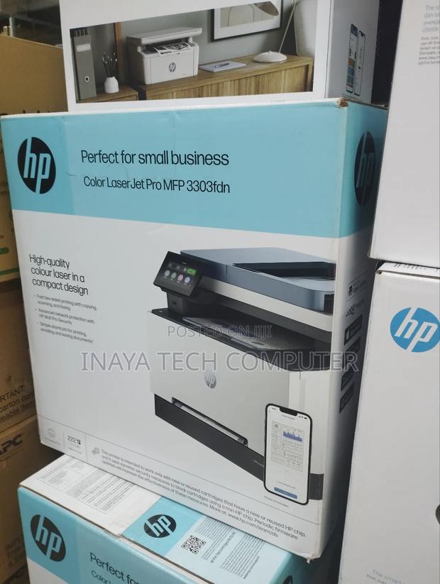 Hp MFP 3303fdn Color Print, Copy, Scan, Fax Duplex Printer - main view