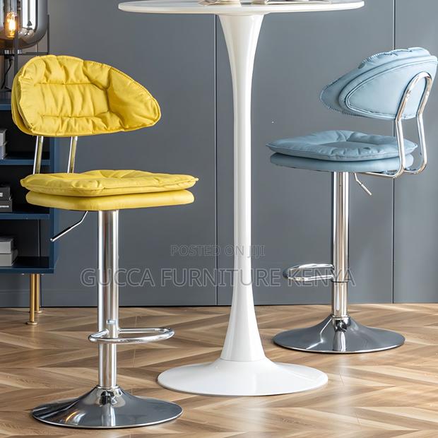 Home Chairs: Modern Rectangular Seat Bar Stool Adjustable - thumbnail 5