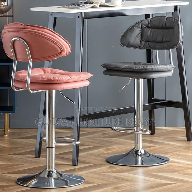 Home Chairs: Modern Rectangular Seat Bar Stool Adjustable - thumbnail 7