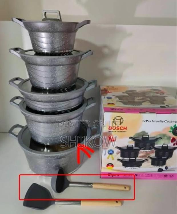 12pc Bosch Cookware With Silicone Lids - main view