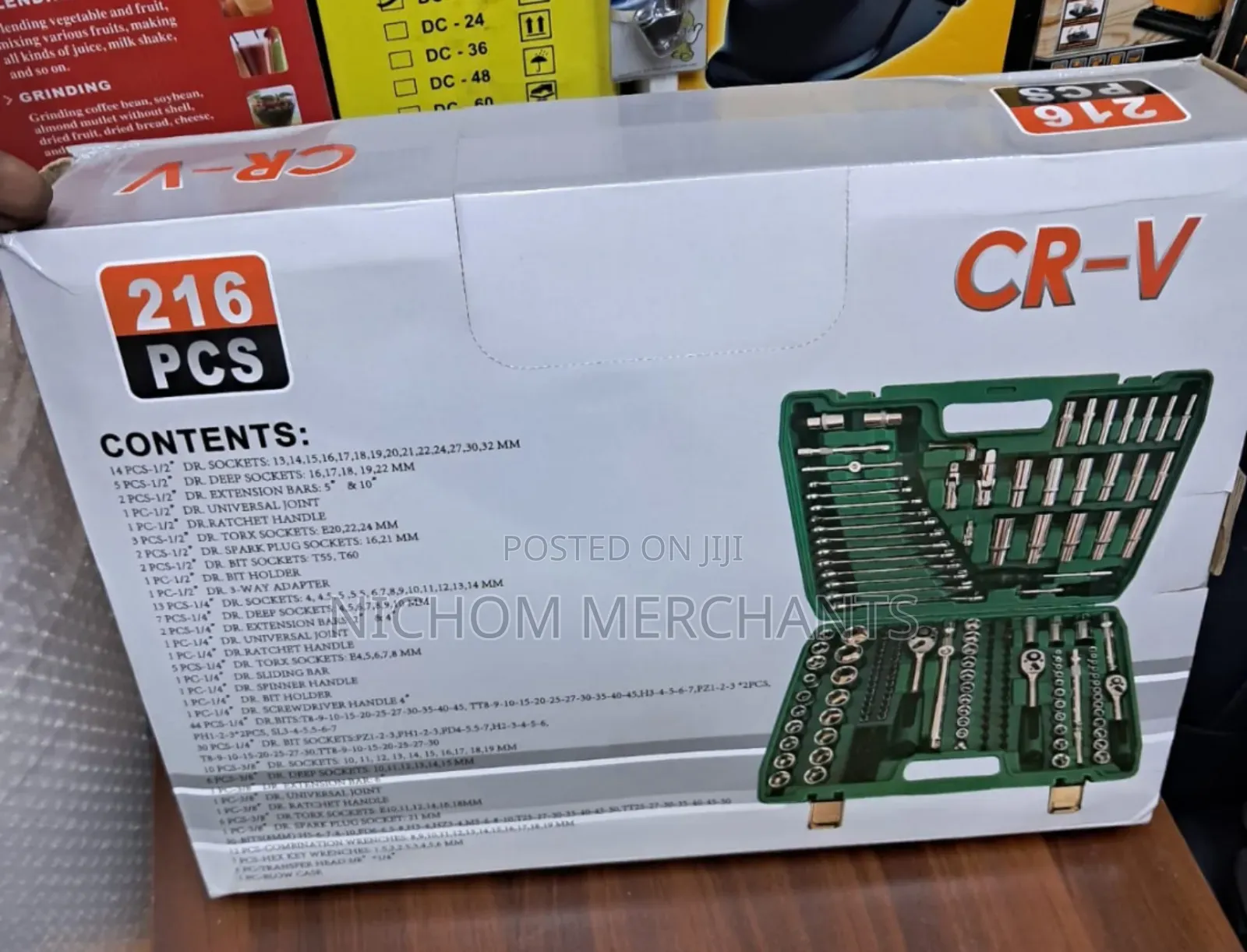 216pcs Socket Set/Box Spanner Set