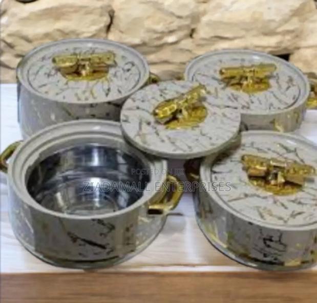 Pinnacle Hotpot Set: 4 Sizes, Marble Gold Lids