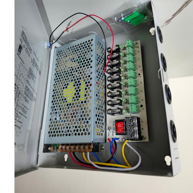 Closed CCTV Camera Power Supply Unit-12v/10amps 10cameras