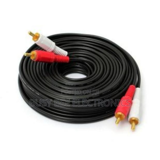 5m Dual 2-Rca to 2-Rca Male Audio Av Cable