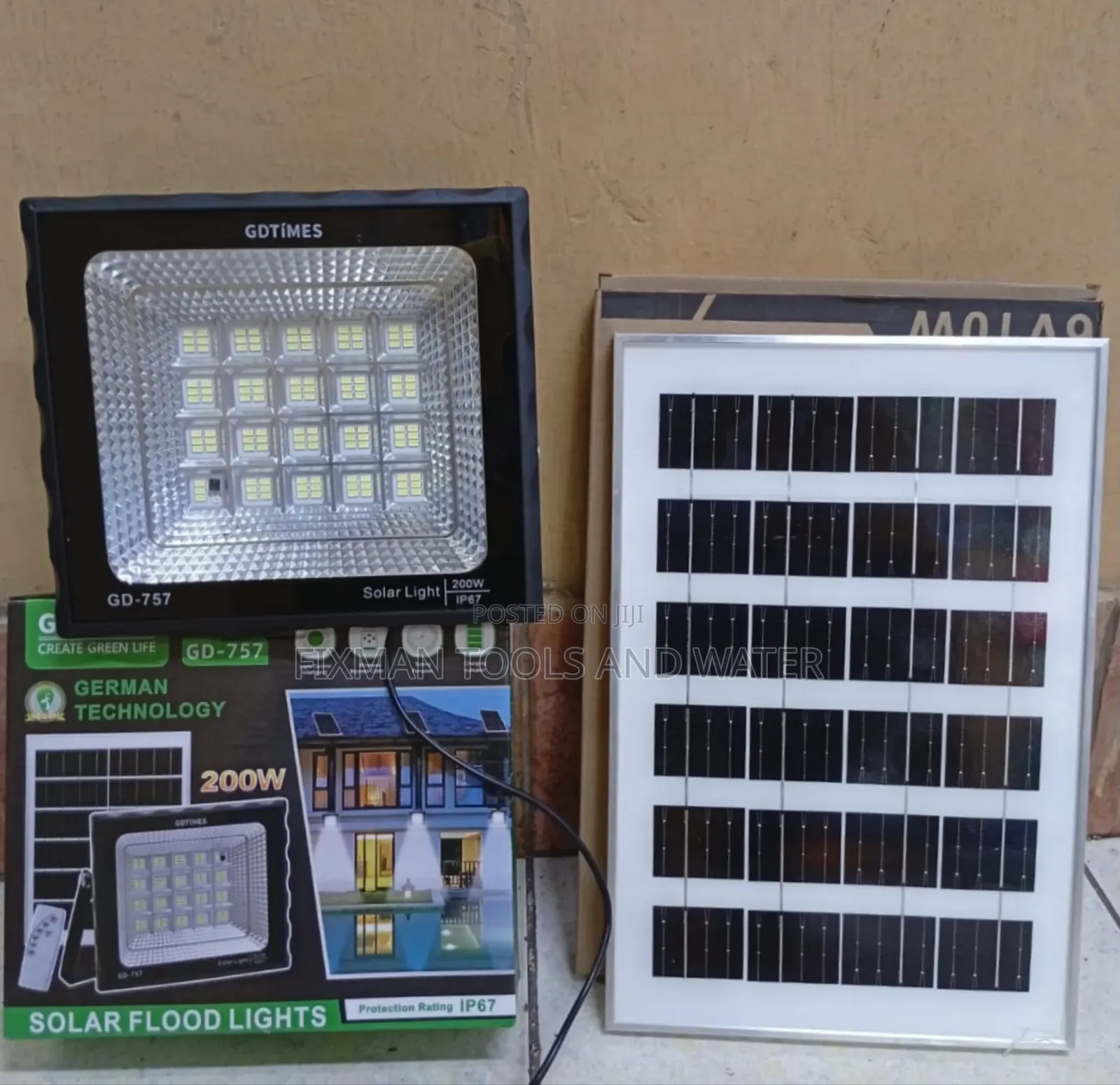 All Weather Gd Solar Flood Light 200 Wats Bright