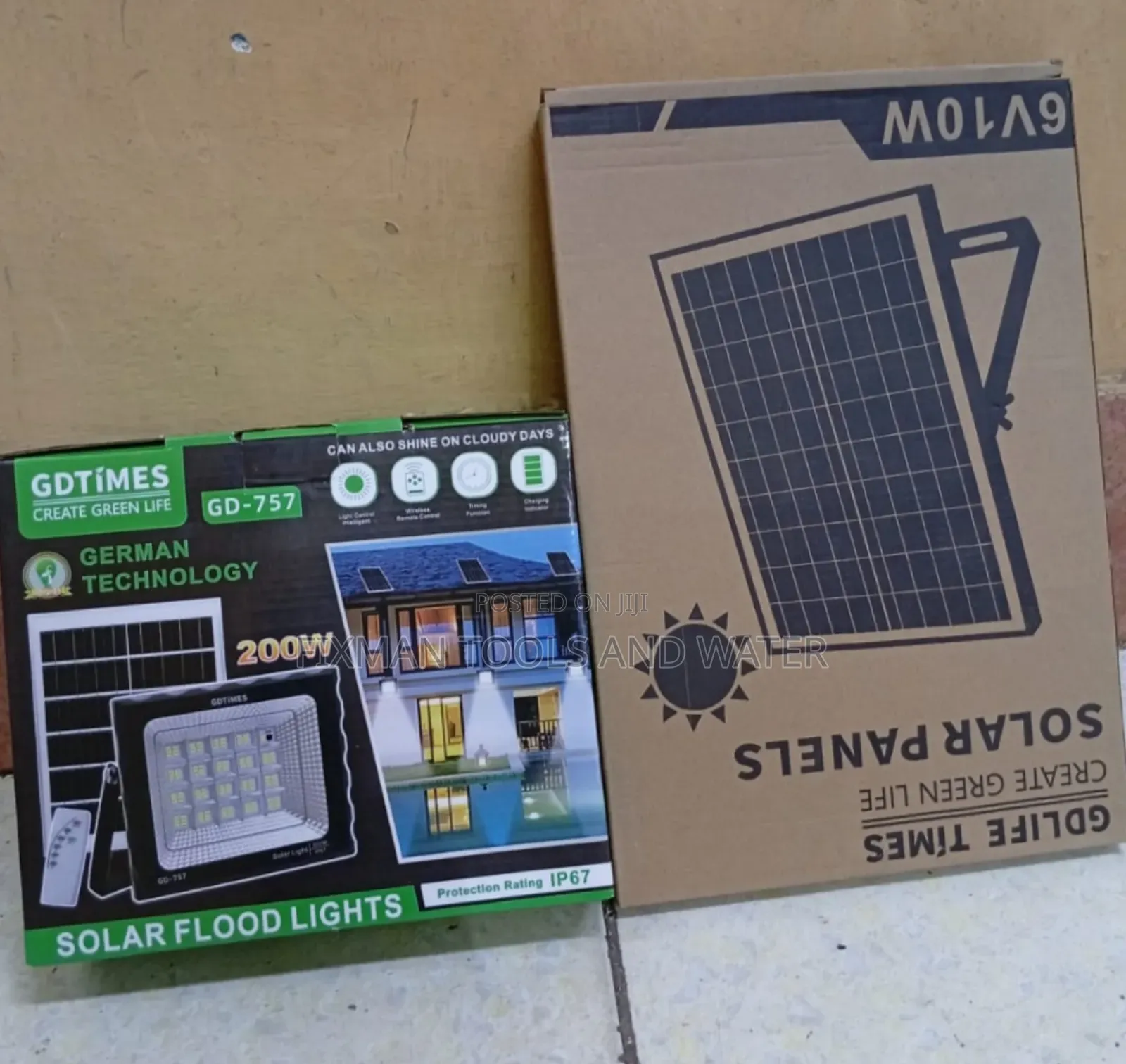 All Weather Gd Solar Flood Light 200 Wats Bright