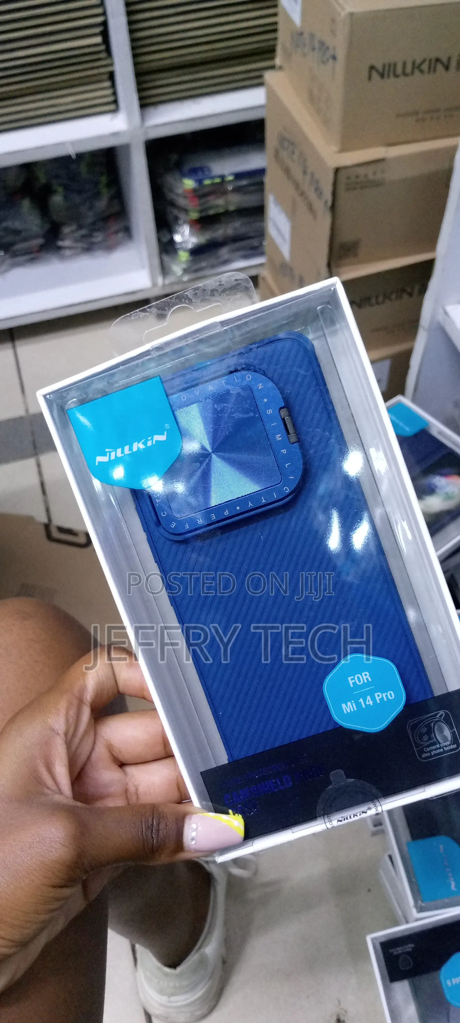 Nillkin Camshield Kickstand for Xiaomi 14 Pro Case -Blue