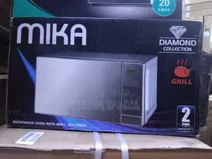 Mika Microwave Oven With Grill-Digital - 20 Litres,Silver