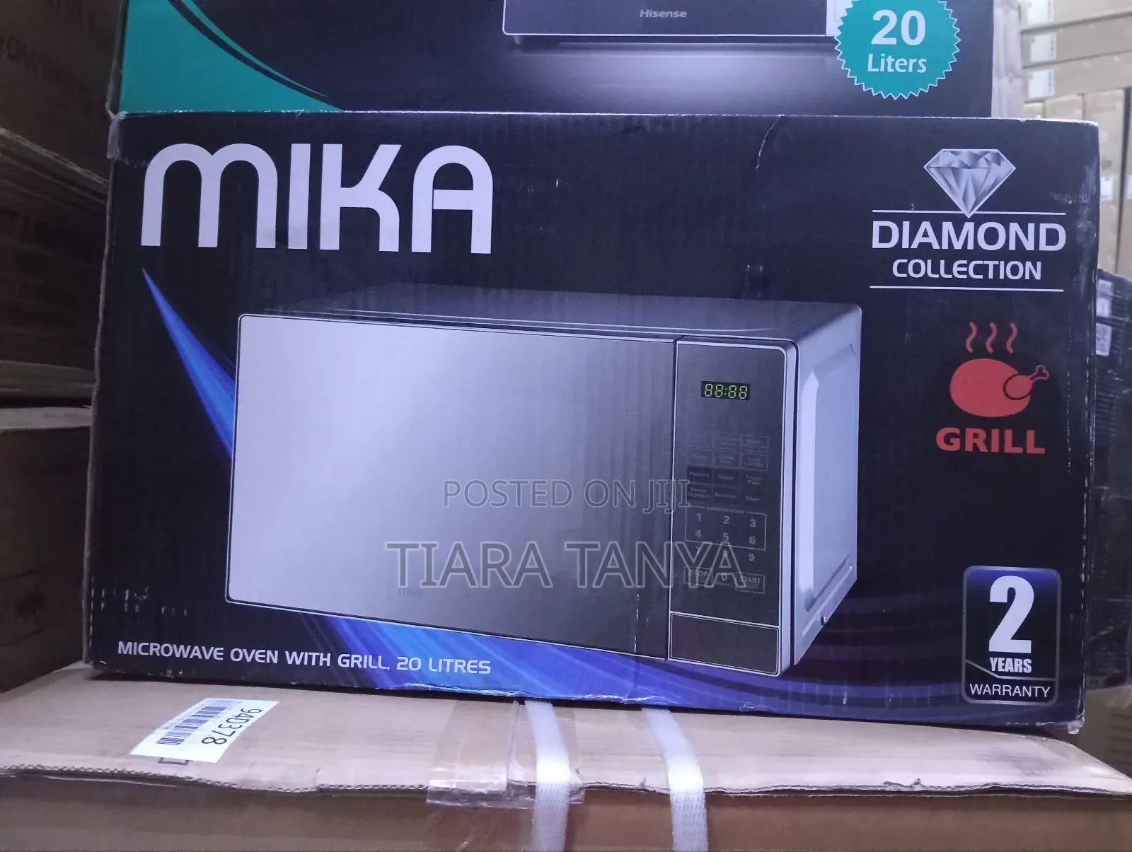 Mika Microwave Oven With Grill-Digital - 20 Litres,Silver