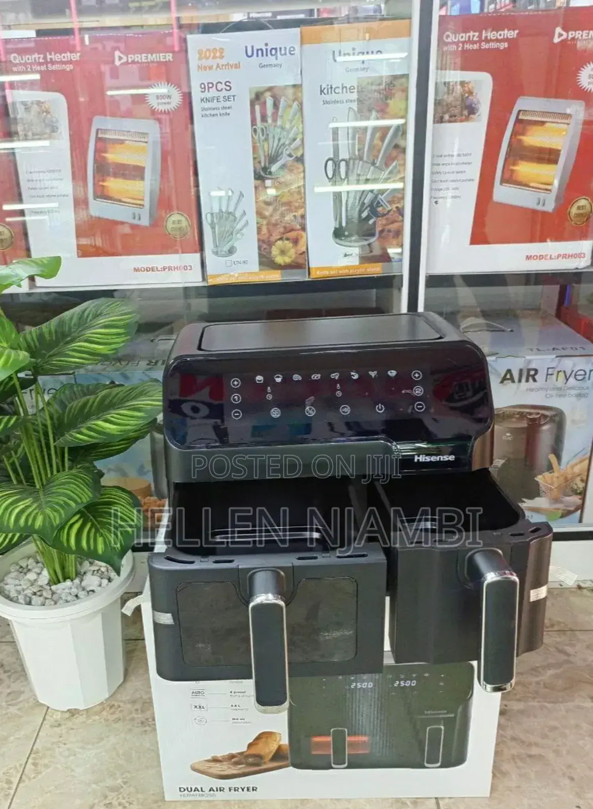 8.6 Litres Hisense Double Baskets Air Fryers/Double