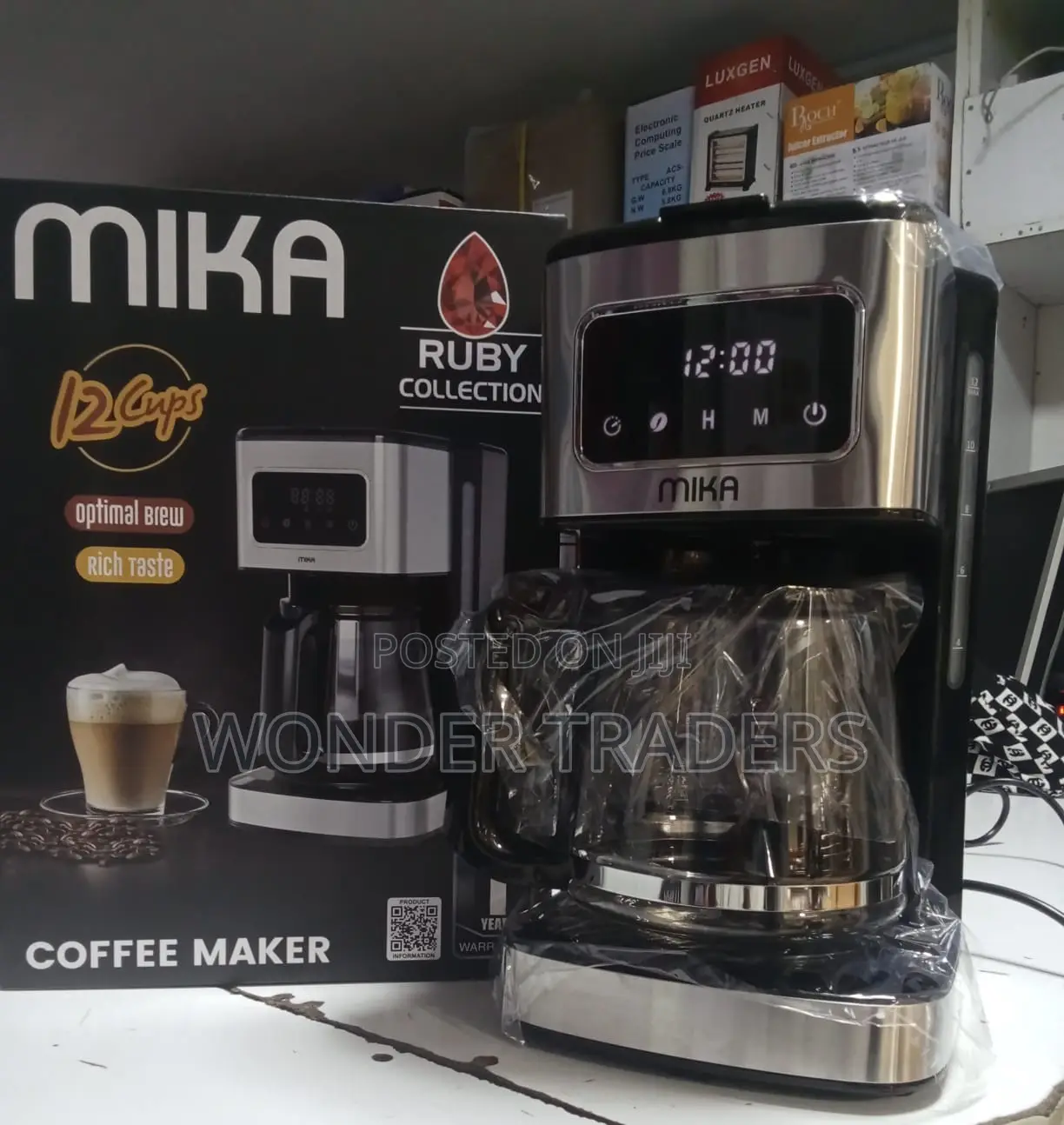 Mika Digital Coffee Maker McMd2002bs