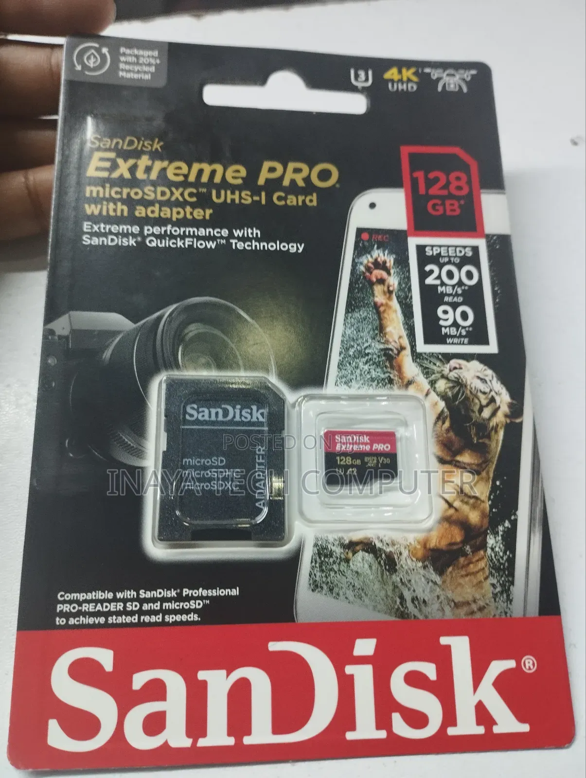 Sandisk Extreme Pro 128gb Microsdxc Memory Card