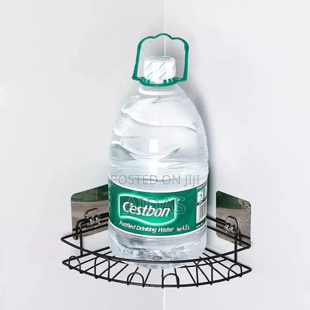 Black Stainless Steel Corner Bathroom Shelfs - thumbnail 4