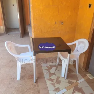 Resting Areas Plastic Chairs With Plastic Table Set