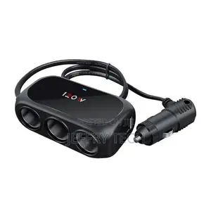 120w Car Charger Adapter 3 Socket Cigarette Lighter Splitter