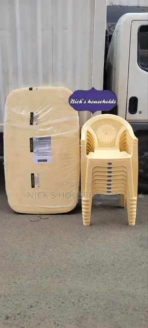 Home Garden Plastic Chairs and Plastic Table Available