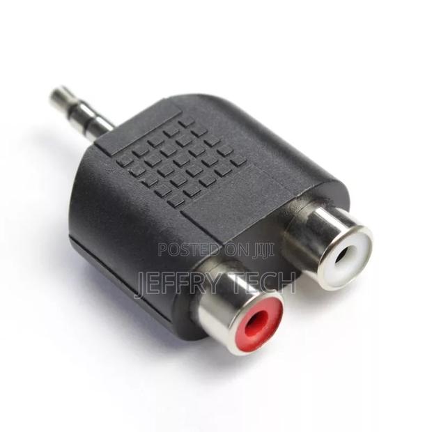 3.5mm Headphone Male Plug Jack to 2 Rca Female Av Audio Ster