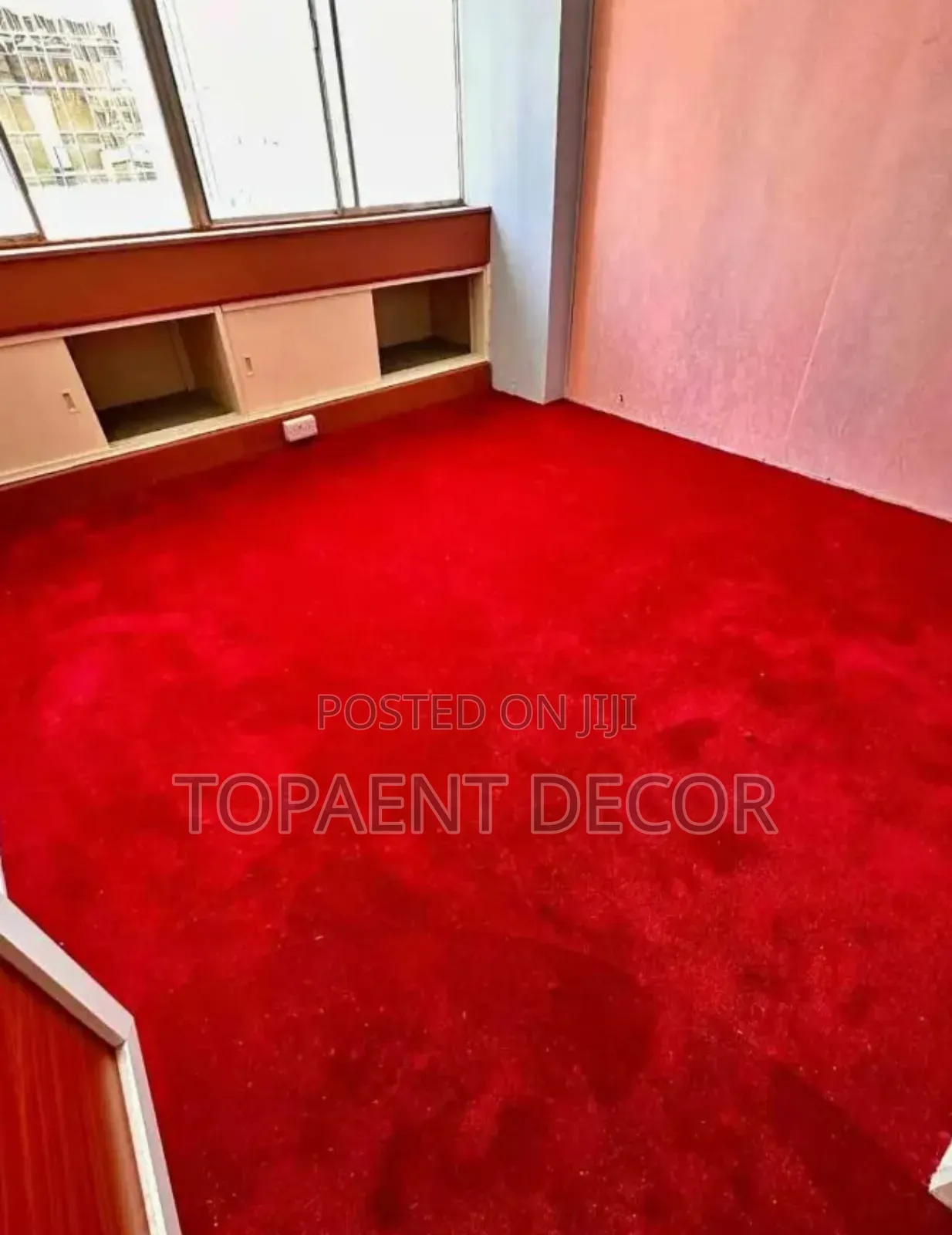 High Quality Plain Colour Vip Red Wall to Wall Carpets