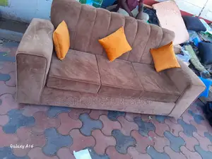 Affordable Brown Three Seater Sofa Set on Sell