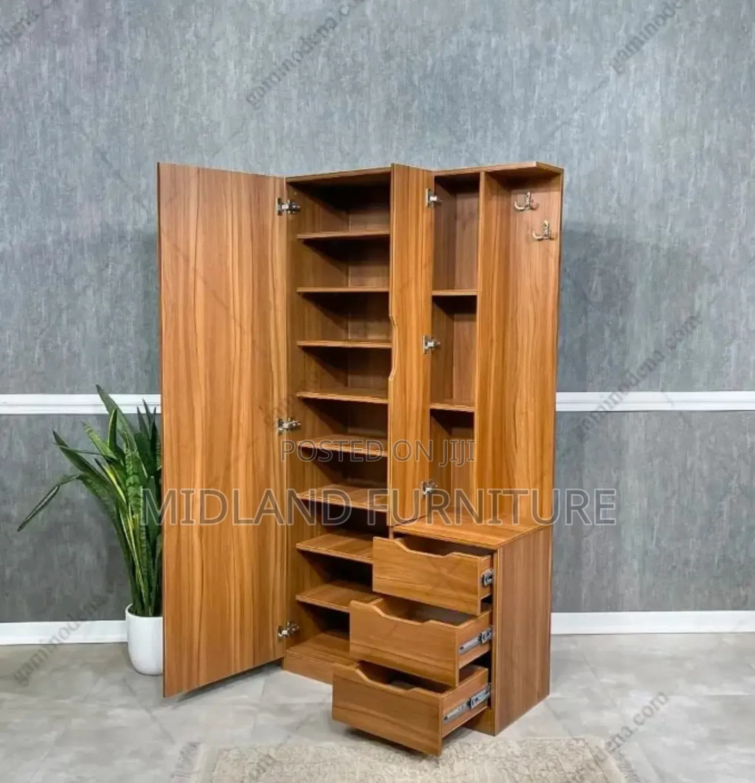 Shoe Cabinets With a Dressing Mirror