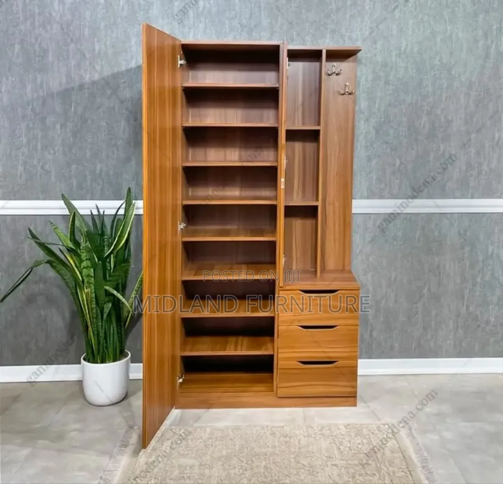 Shoe Cabinets With a Dressing Mirror
