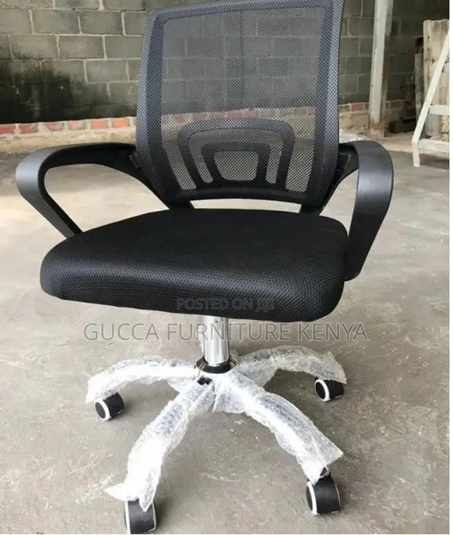 Office Chairs: Mesh Swivel Low Back Home Office Chair Black