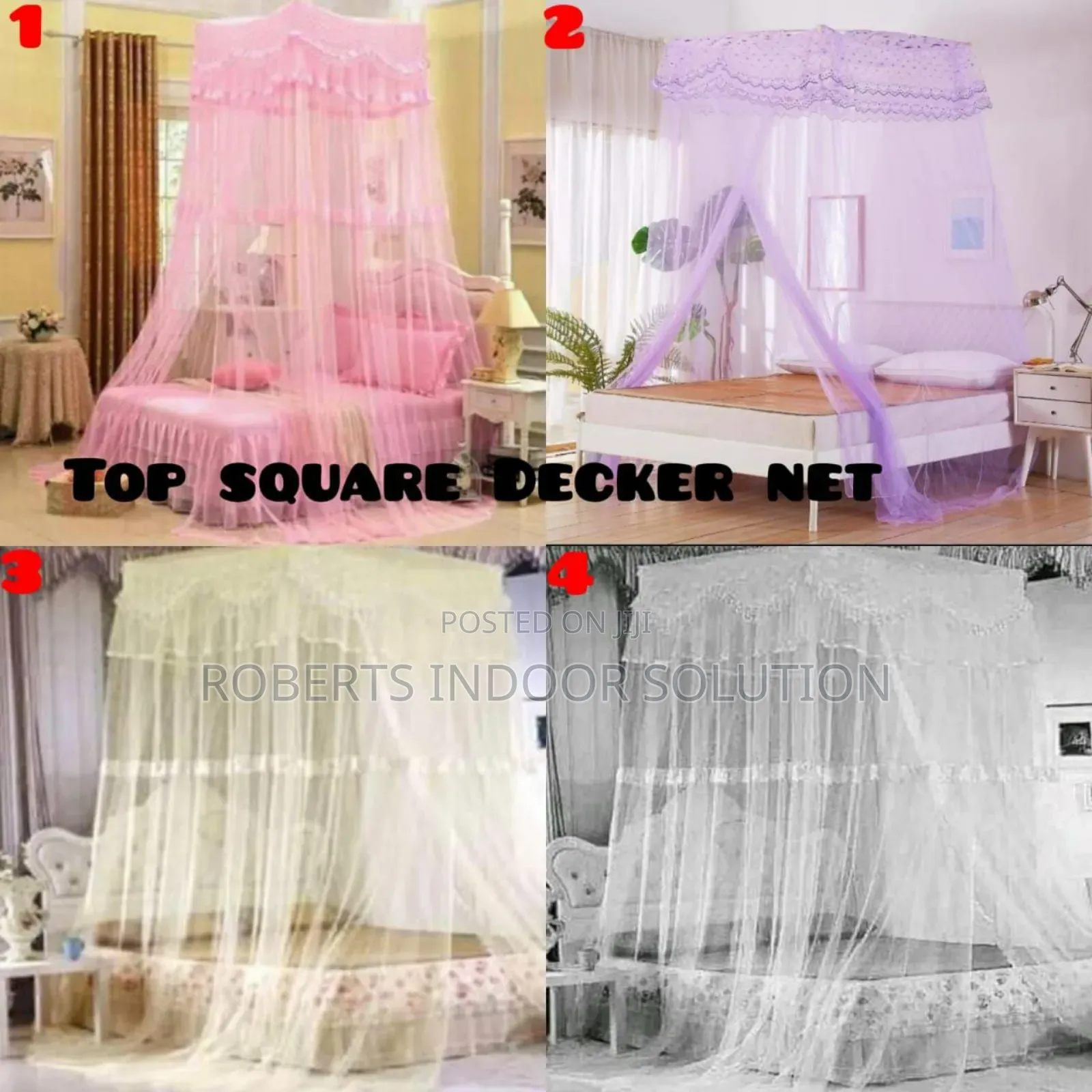 *Restocked Top Square Double Decker Mosquito Nets*