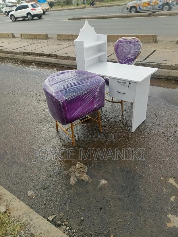 Manicure Set, White Table 2 Purple Seats - thumbnail 3