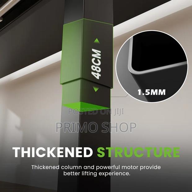 Standing Desk; Button Controlled Study Table - thumbnail 3