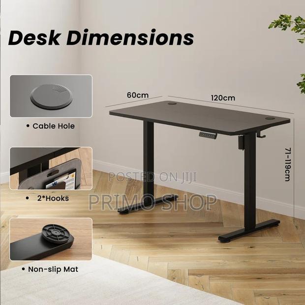 Standing Desk; Button Controlled Study Table - thumbnail 4