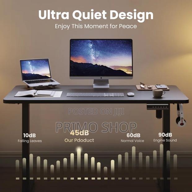 Standing Desk; Button Controlled Study Table - thumbnail 5