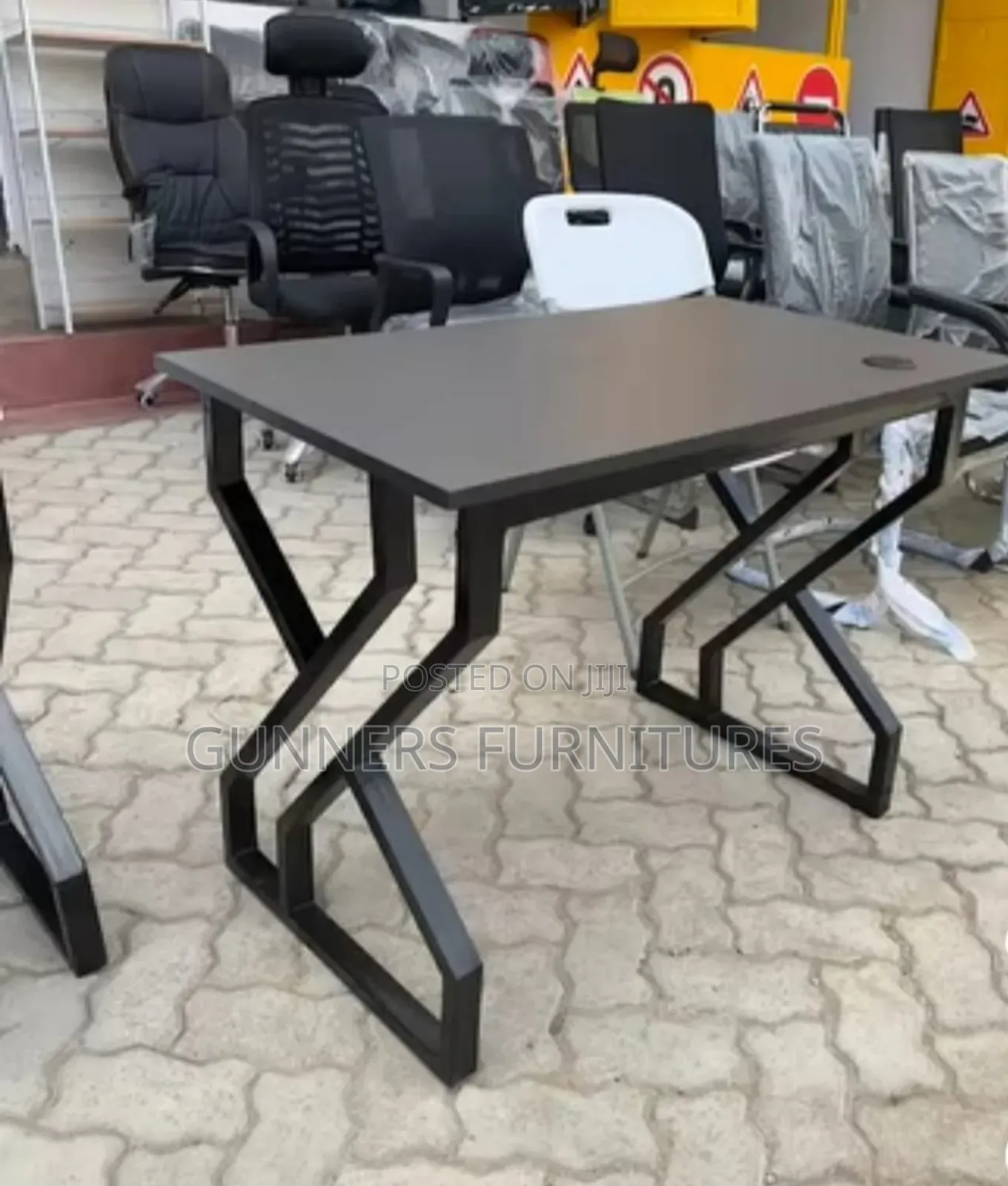Metallic Frame Study Desk